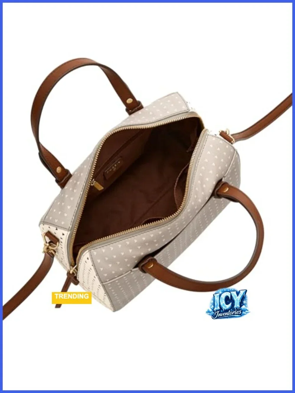 Faux Leather Satchel Purse with Detachable Shoulder Strap for Women